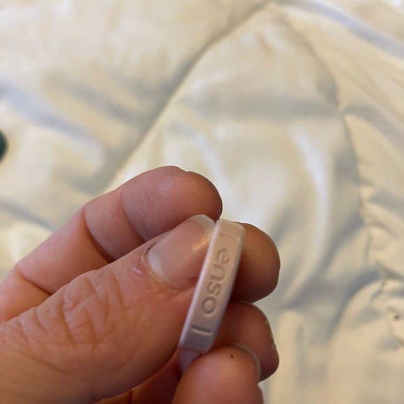 Enso pink Sand thin Silicone Ring - Picture 7 of 8